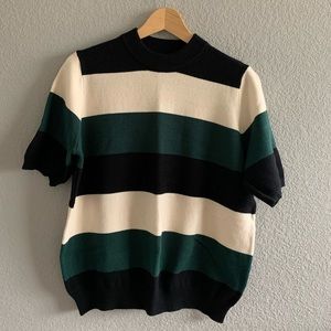 Who What Wear Striped Knit Shirt